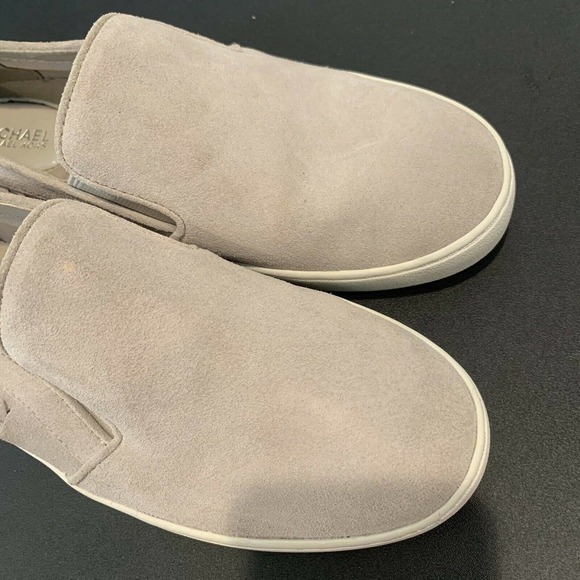 Michael Kors Gray Suede Slip On Shoes Casual Loafers Braided Womens Size 7M EUC - Picture 9 of 9